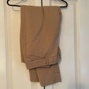 Brown/khaki ankle suit pants